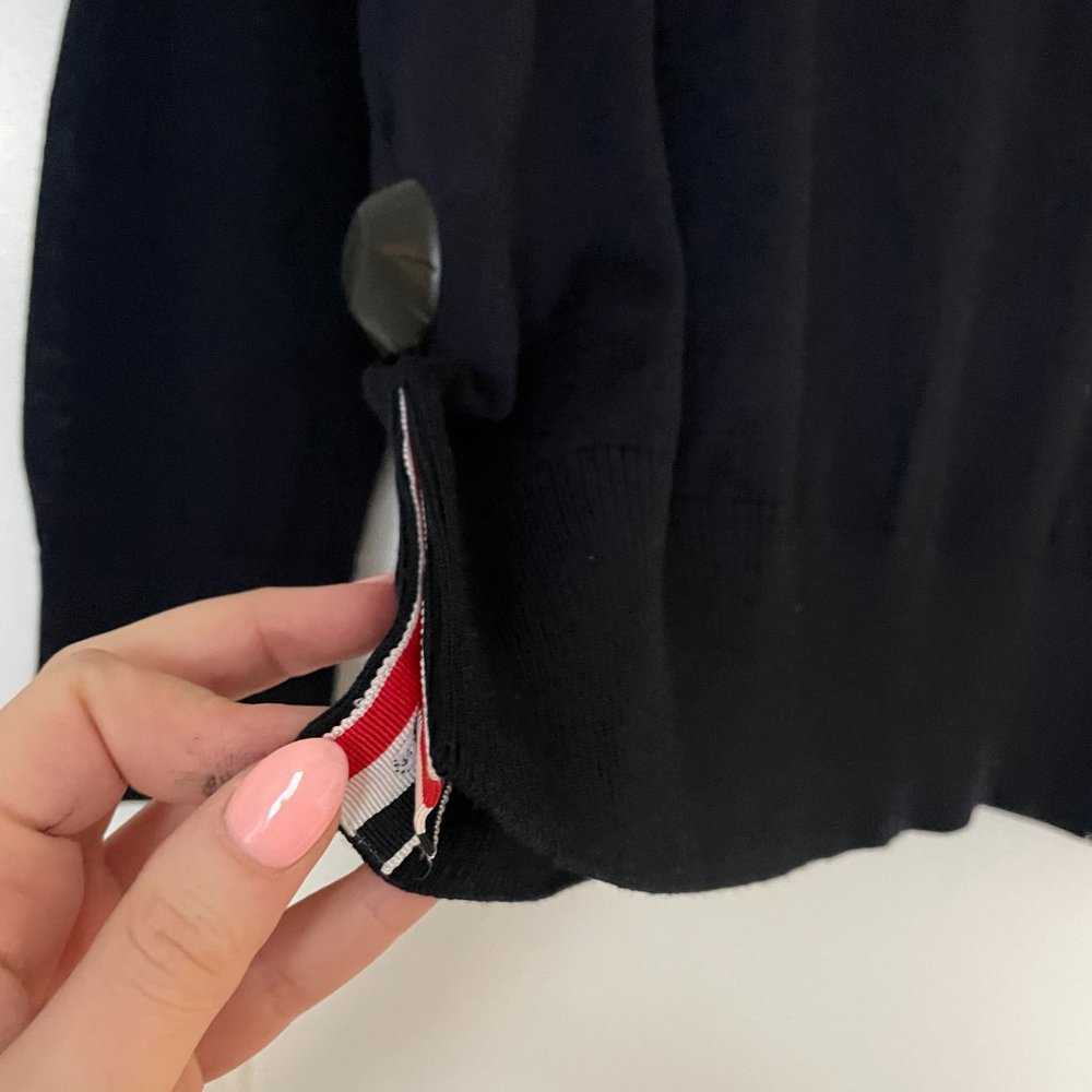 ❌SOLD❌Thom Browne Crewneck Pullover Sweater Milano Stitch 4 Bar Merino Wool - Picture 9 of 9